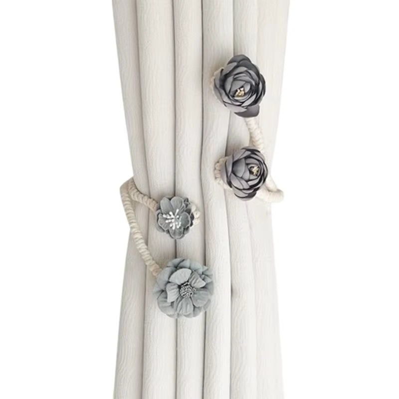 Flower Curtain Tiebacks pack of 2