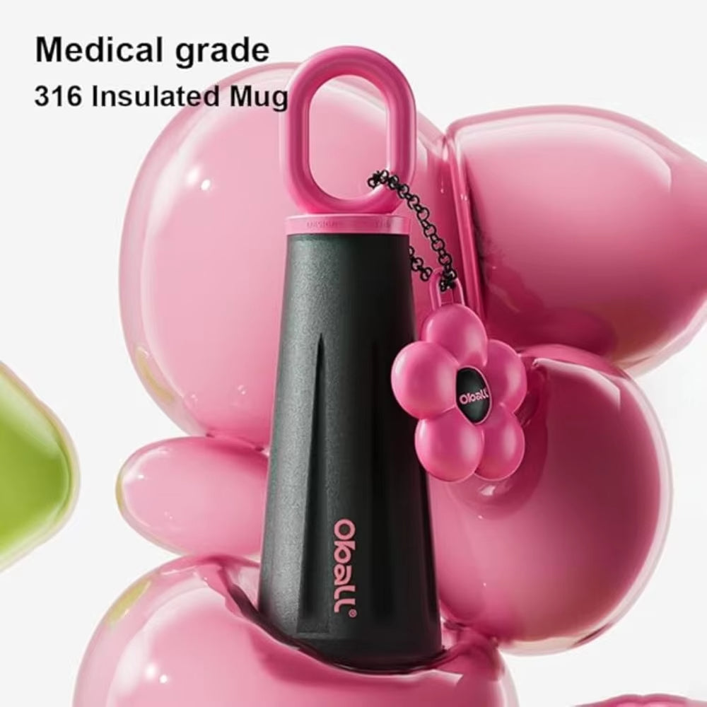 Girls Portable Stainless Steel Insulated Sports Water Bottle