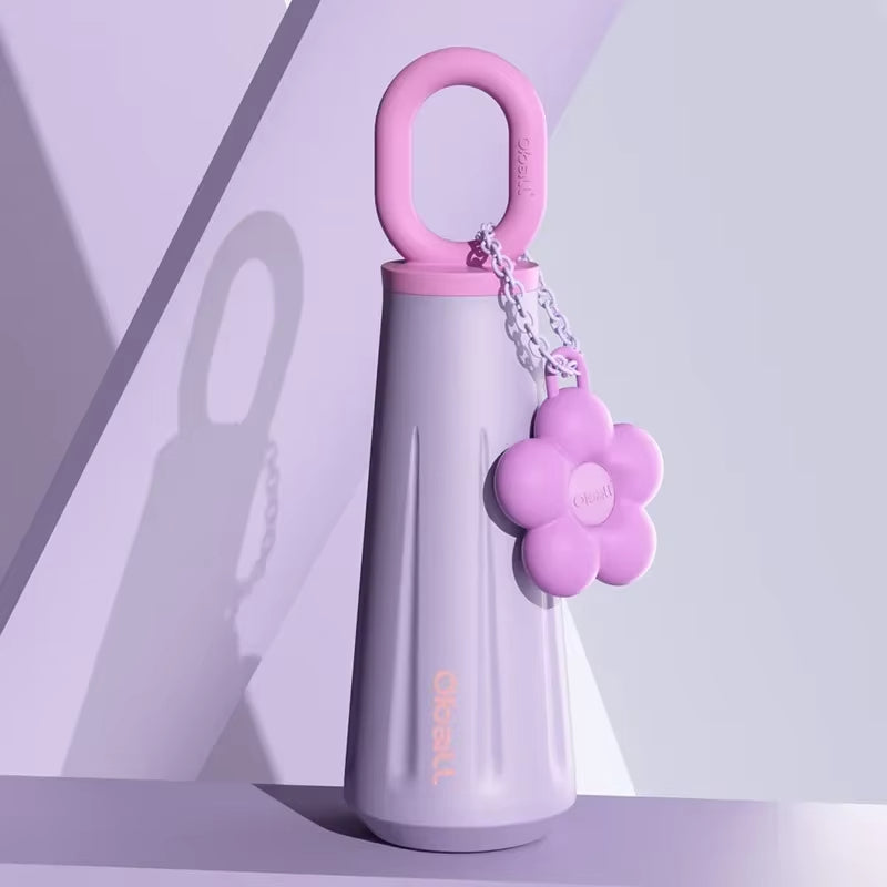 Girls Portable Stainless Steel Insulated Sports Water Bottle