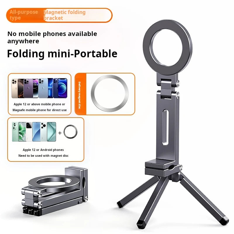 Magnetic Phone Holder Aluminum Alloy 360° Rotating