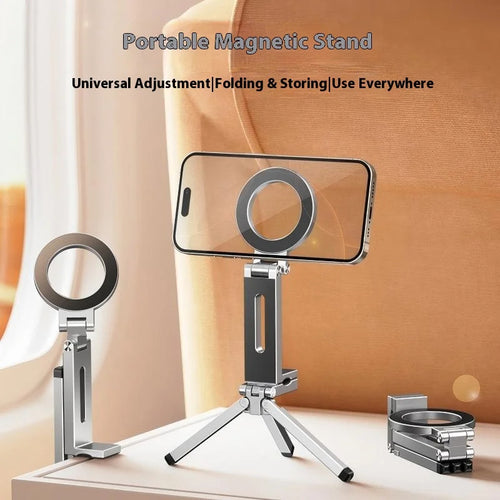 Magnetic Phone Holder Aluminum Alloy 360° Rotating