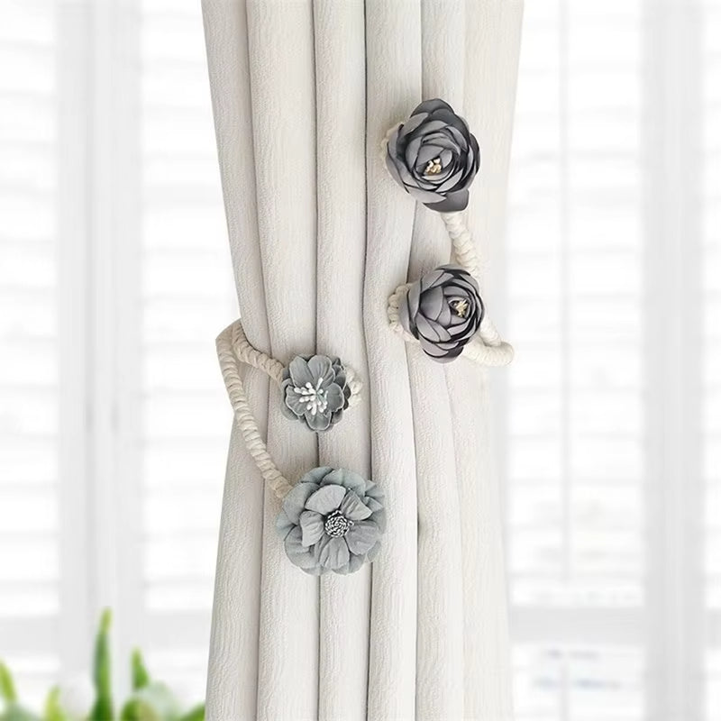 Flower Curtain Tiebacks pack of 2
