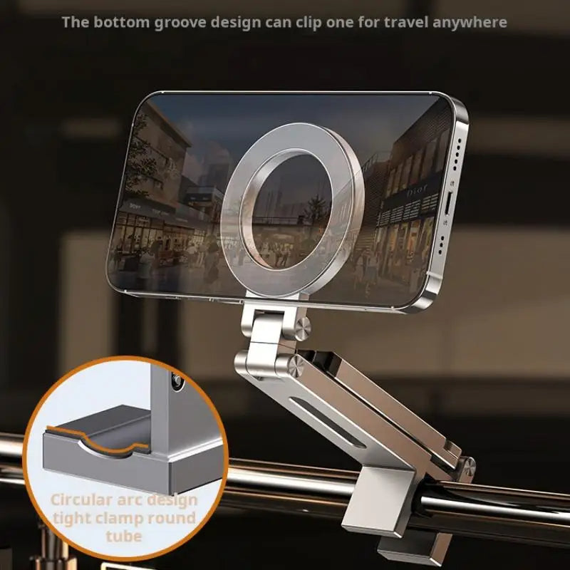 Magnetic Phone Holder Aluminum Alloy 360° Rotating