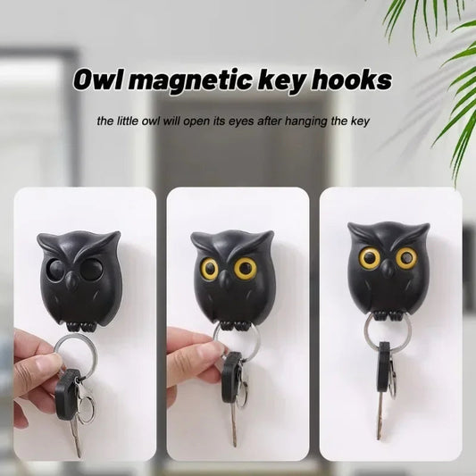 3 PCS Owl Key Holder - Automatic Open Close Eyes