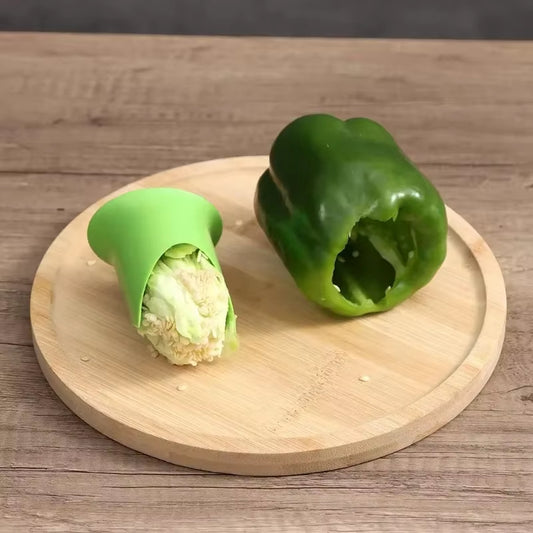 2-in-1 Fruit Pepper Corer Seed Removing Tool