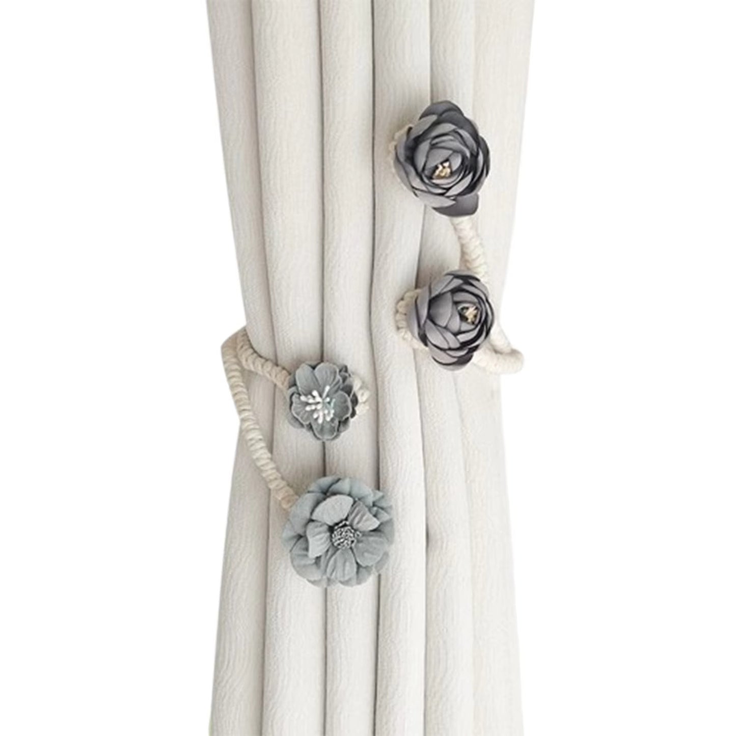 Flower Curtain Tiebacks pack of 2
