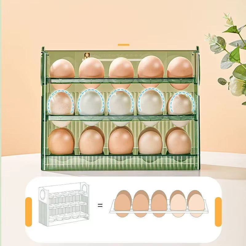 Portable Multi-Layer Egg Tray Organizer