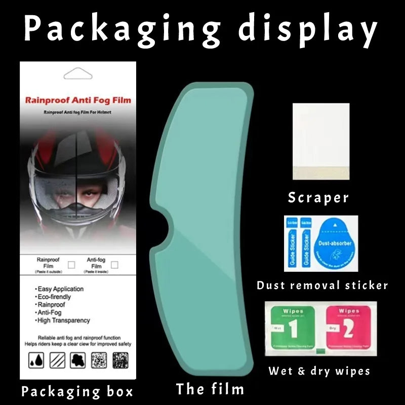 Anti Rain Films for Motorcycle Helmet Anti-Raining Stickers