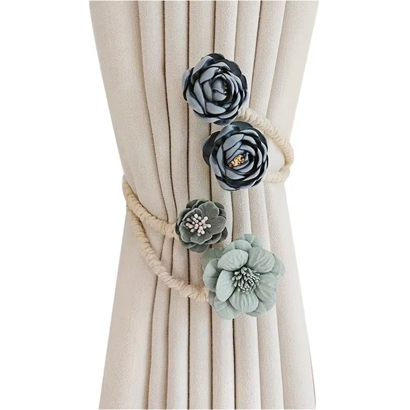 Flower Curtain Tiebacks pack of 2