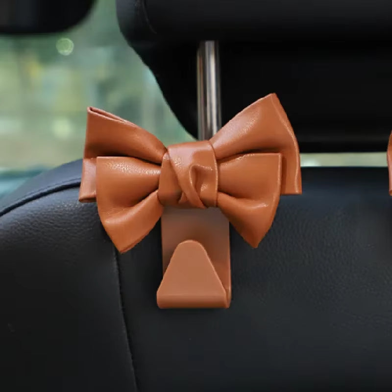 Car Seat Back Hook Bowknot Storage Hook 2pc
