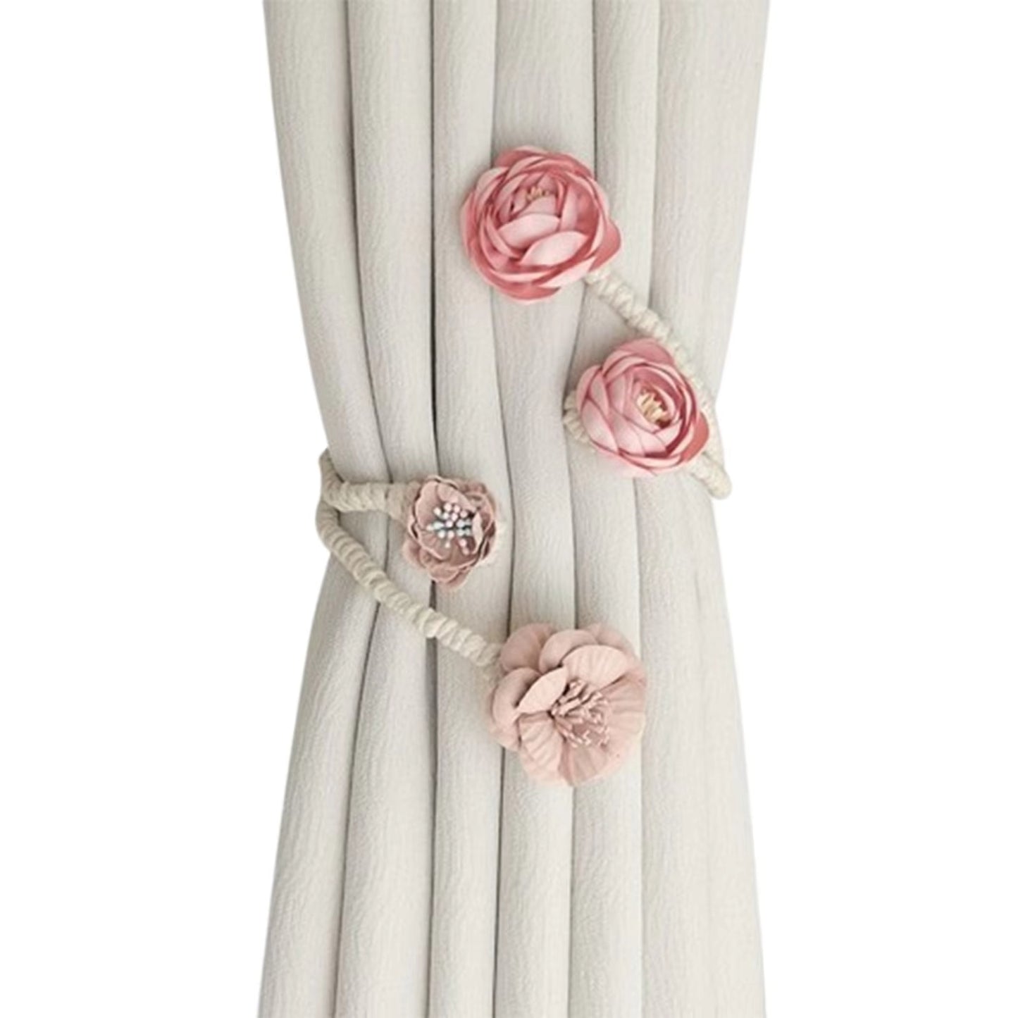Flower Curtain Tiebacks pack of 2