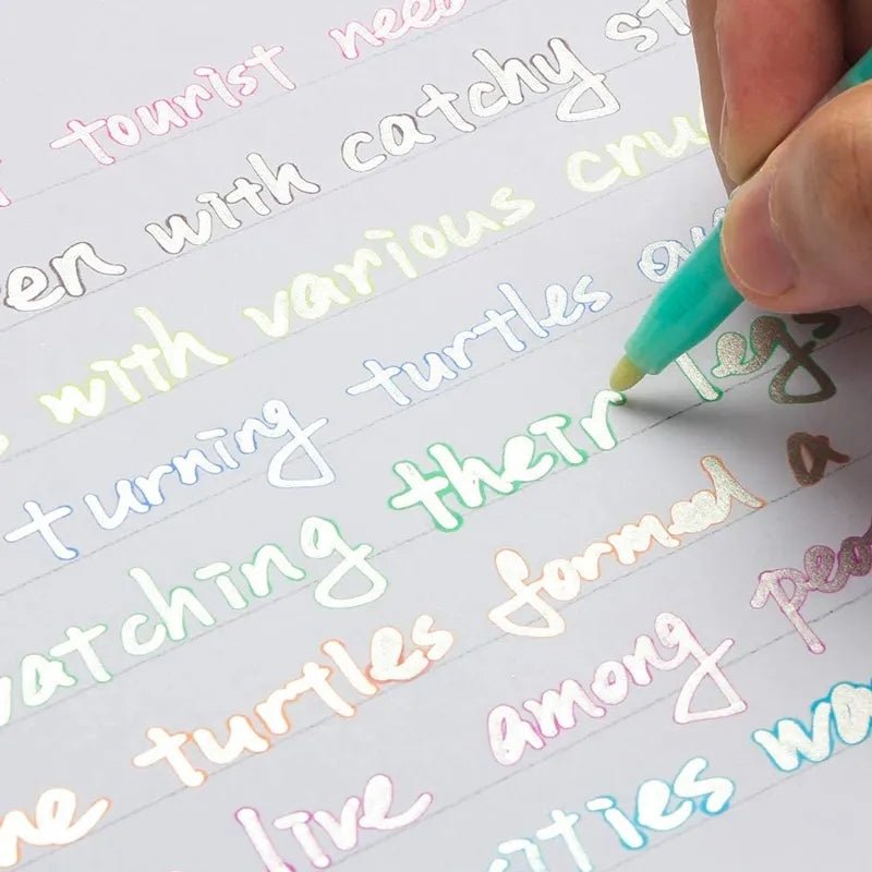 Dual-Line Glittering Marker - Set of 12 markers