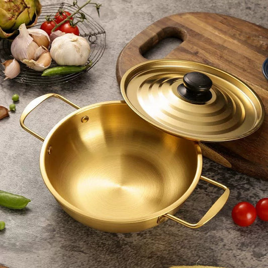 Stainless Steel Cooking Pot (With Lid)