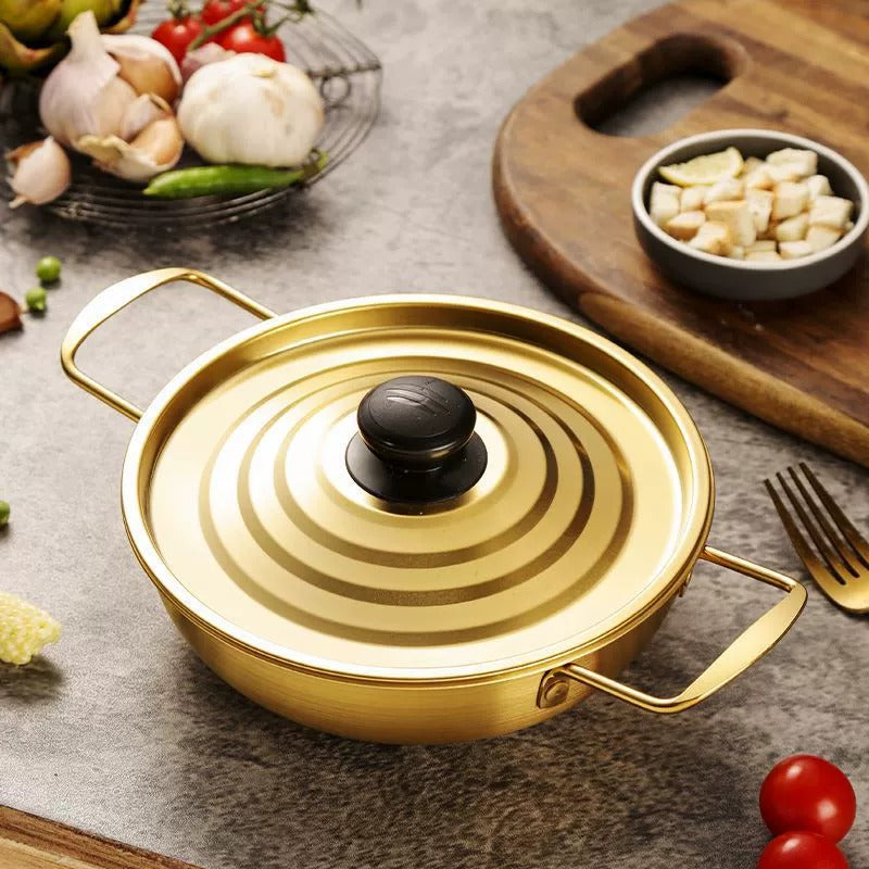 Stainless Steel Cooking Pot (With Lid)