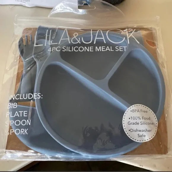 Lila And Jack 4 Piece Silicone Meal Set
