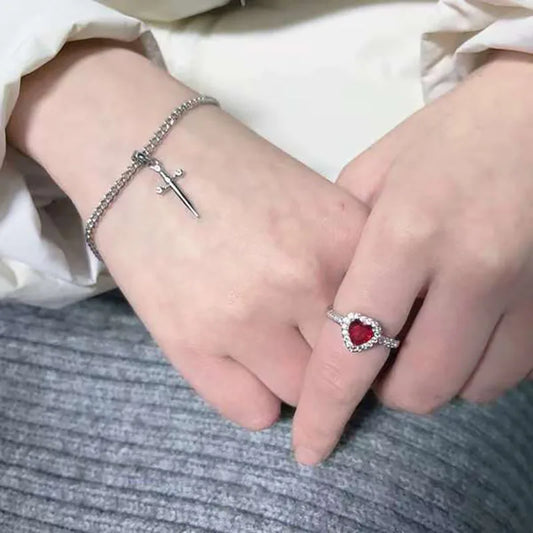 Heart & Sword Ring