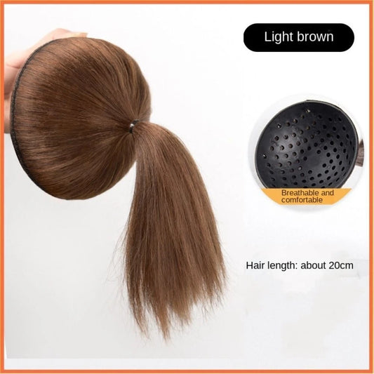 Skin Wig Synthetic Hair Bun Extensions