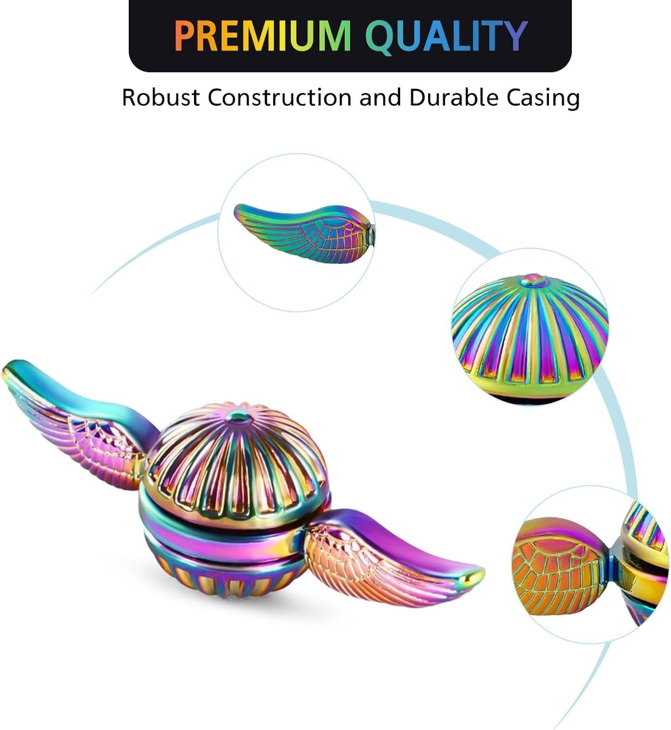 Stress Relief Metal Wings Spinner