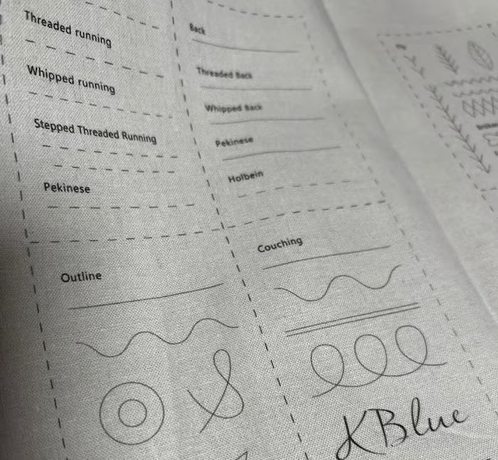 Stitch Book with 143 different stitches