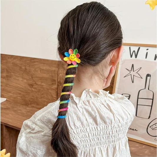 Colorful Telephone Wire Hair Bands for Kids ( 3 pieces)