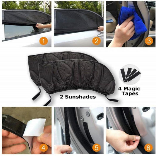 Car Door SunShade curtain (Pack of 4)