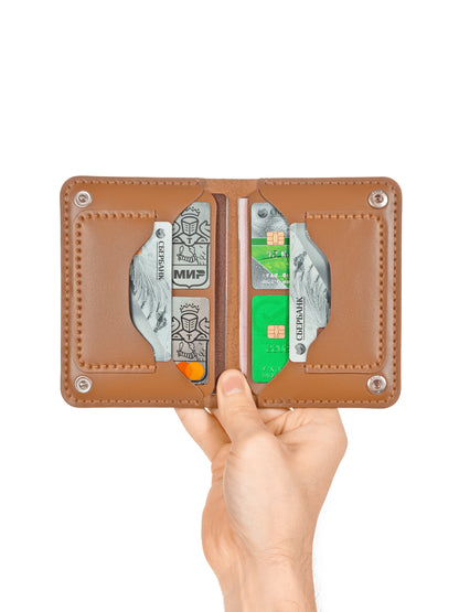 🧳 Premium Travel Wallet – Compact Leather Essentials Holder 🖤