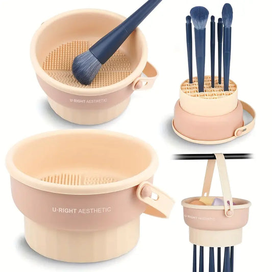 3-in-1 Silicone Makeup Brush Cleaning Kit