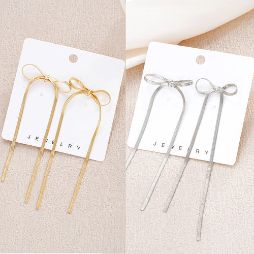 Simple Cute Bowknot Ear Studs for Women