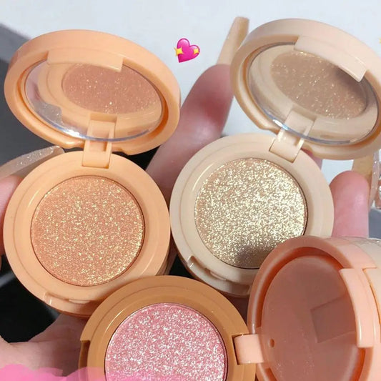 3 In 1 Matte Highlighter Blush Palette Pearly Blush