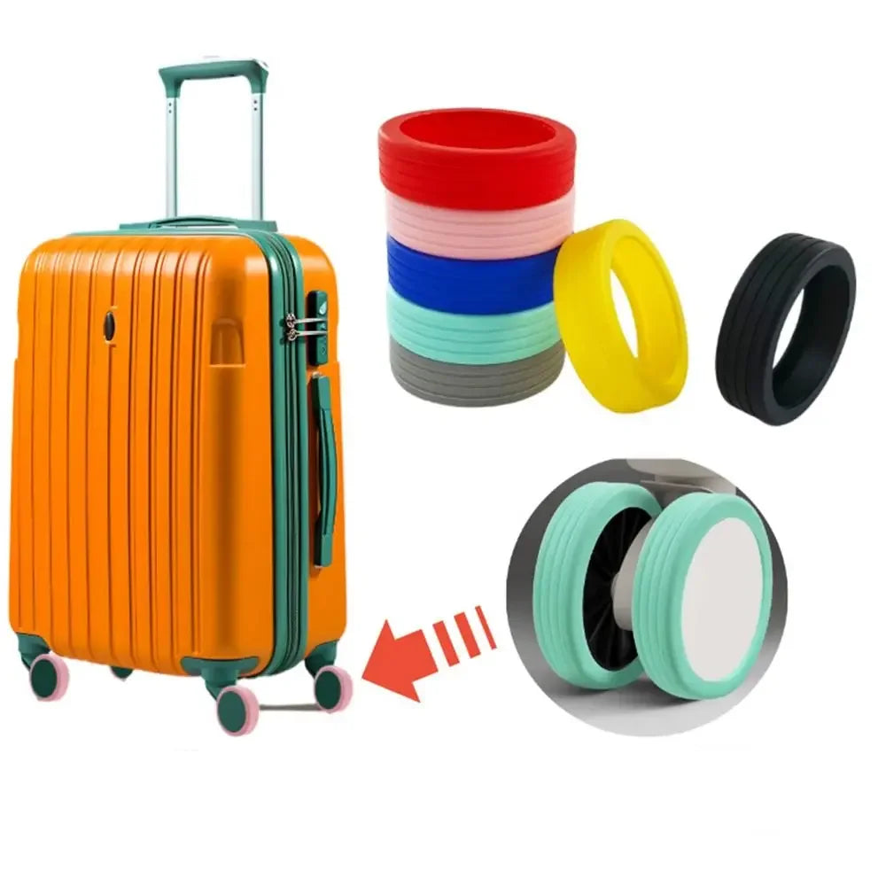 Silicone Luggage Wheels Protector with Silent Sound
