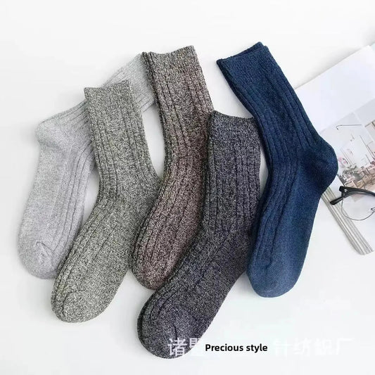 Warm Mid-Calf Knitted Socks