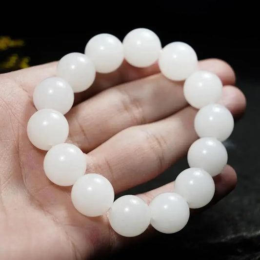 Nephrite White Jade Bracelet