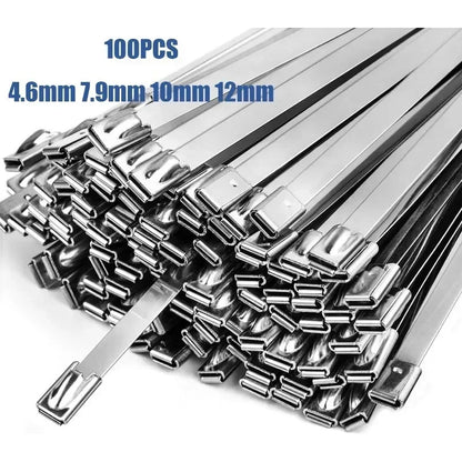 🔩304 Stainless Steel Cable Ties: Heavy-Duty, Secure & Weatherproof for Industrial & Outdoor Use