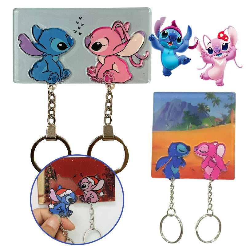 Disney Stitch Keychain Creative Couple