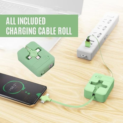 Three In One Charging Type C Cable Roll