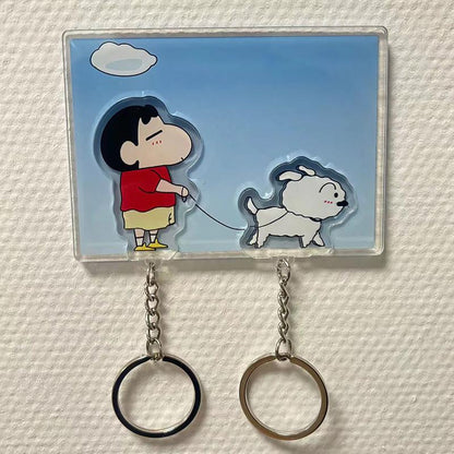 Acrylic Couple Key Chain