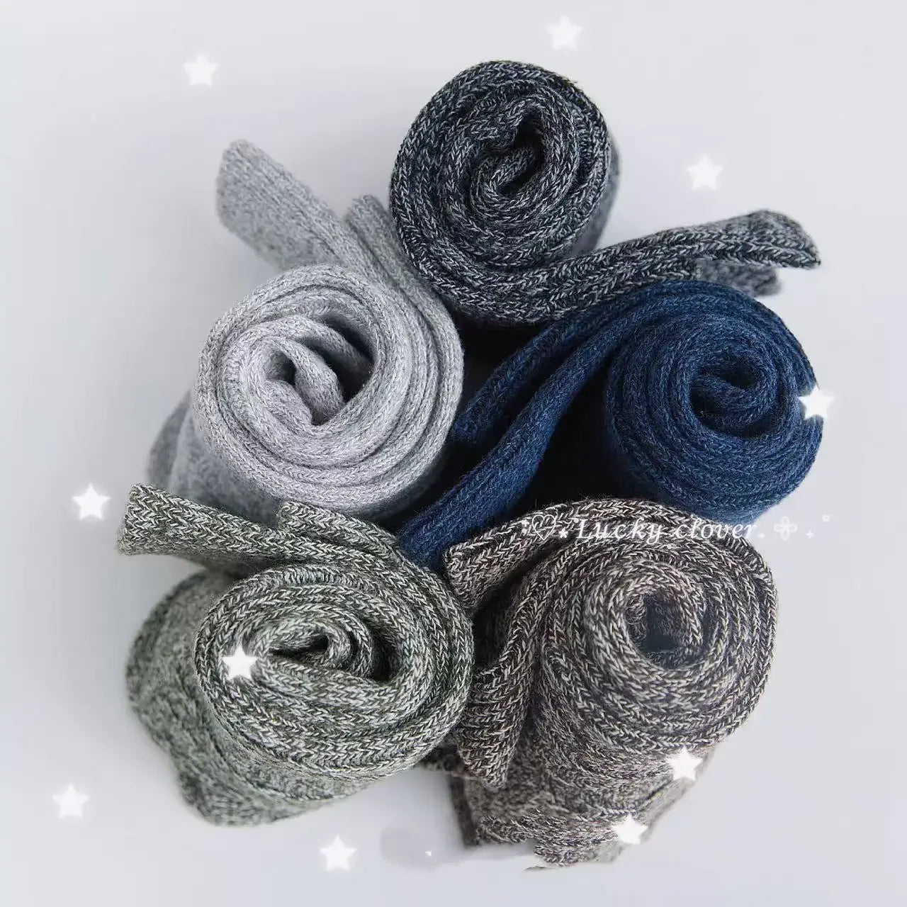 Warm Mid-Calf Knitted Socks