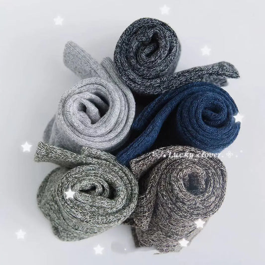 Warm Mid-Calf Knitted Socks