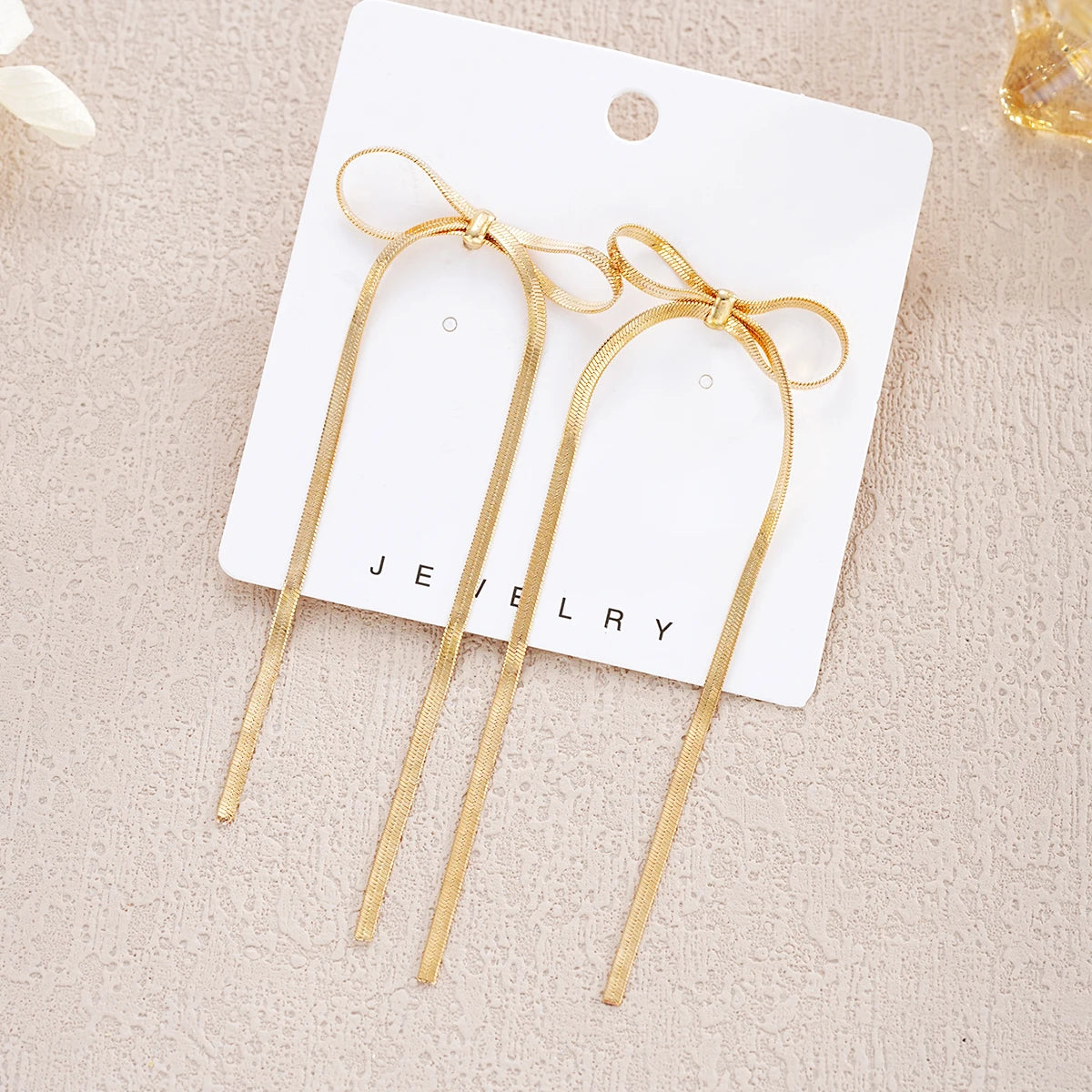 Simple Cute Bowknot Ear Studs for Women