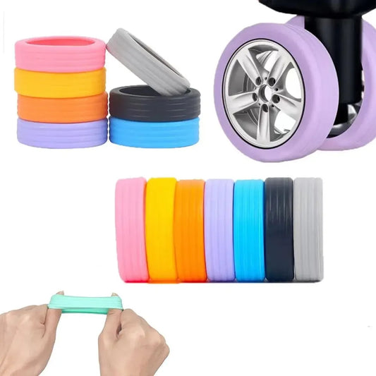 Silicone Luggage Wheels Protector with Silent Sound