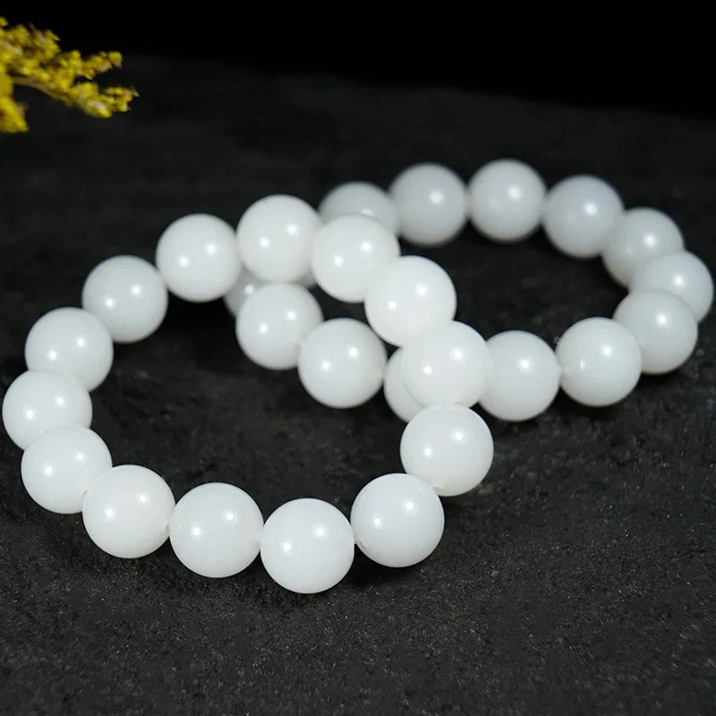 Nephrite White Jade Bracelet