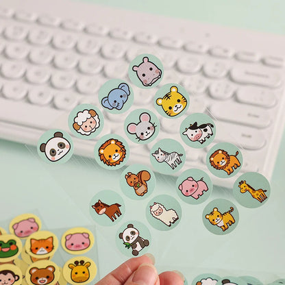 Cute Cartoon Kids Reusable Nail Stickers