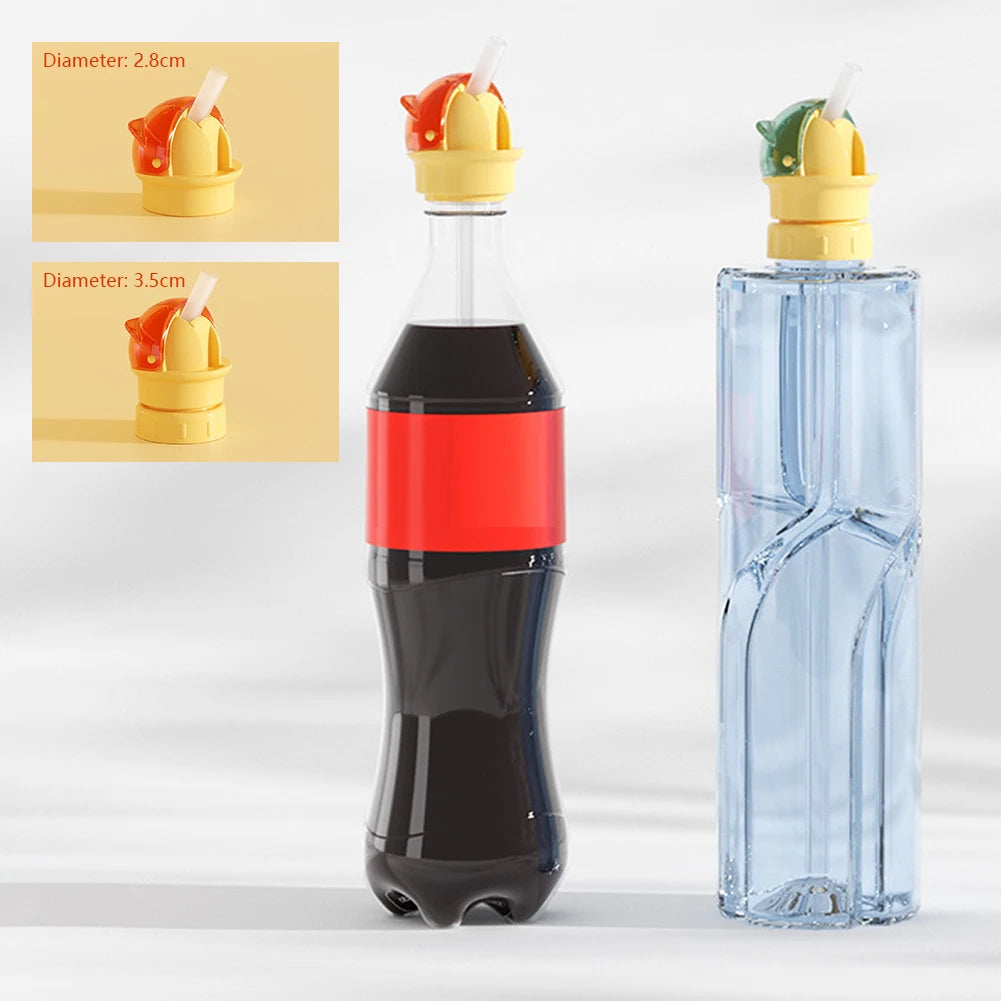 Reusable👼 Children👼👼 Beverage Water Bottle Straw Lid