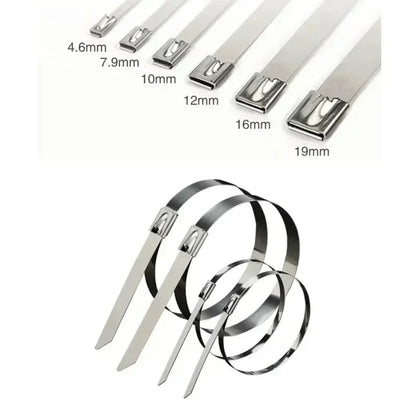 🔩304 Stainless Steel Cable Ties: Heavy-Duty, Secure & Weatherproof for Industrial & Outdoor Use