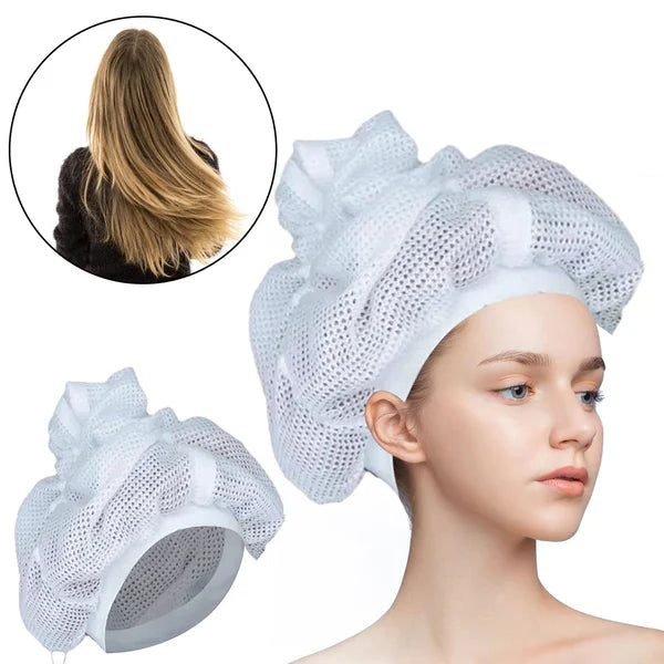 Net Plopping Cap For Drying Curly Hair