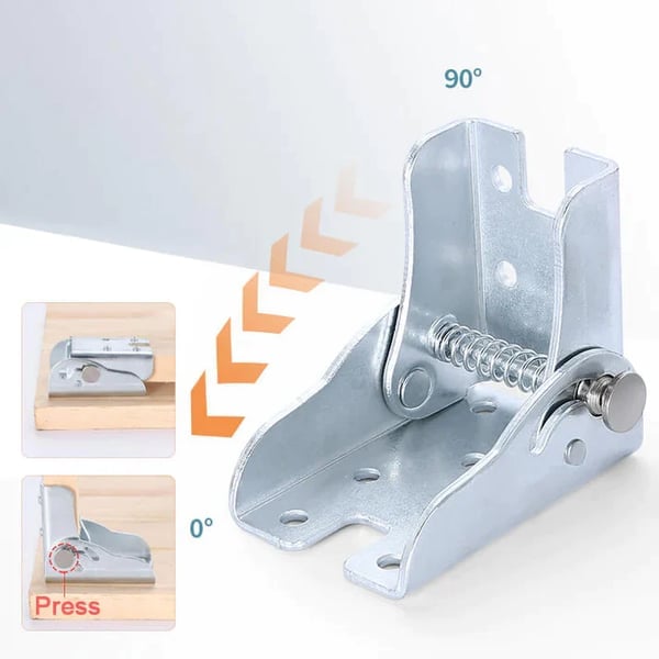 90 Degree Self-Locking Folding Hinge – Distinct Pk