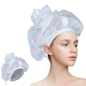 Net Plopping Cap For Drying Curly Hair