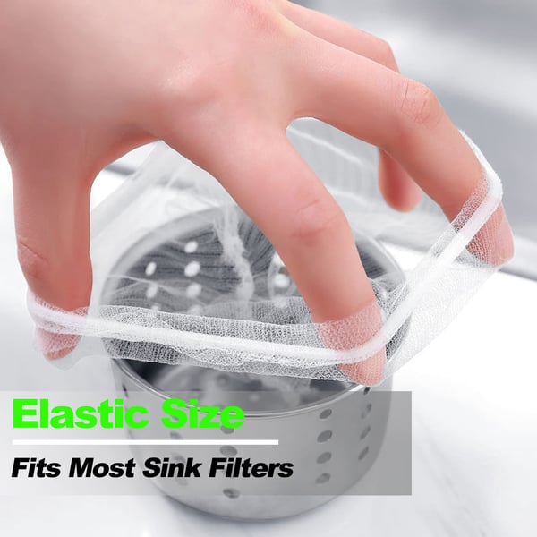 50 PCs Disposable Mesh Sink Strainer Bags