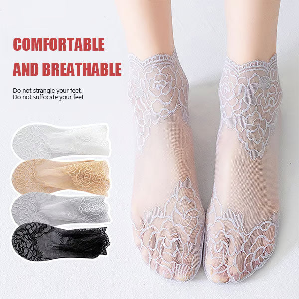 💋 Ladies Fashion Lace Socks
