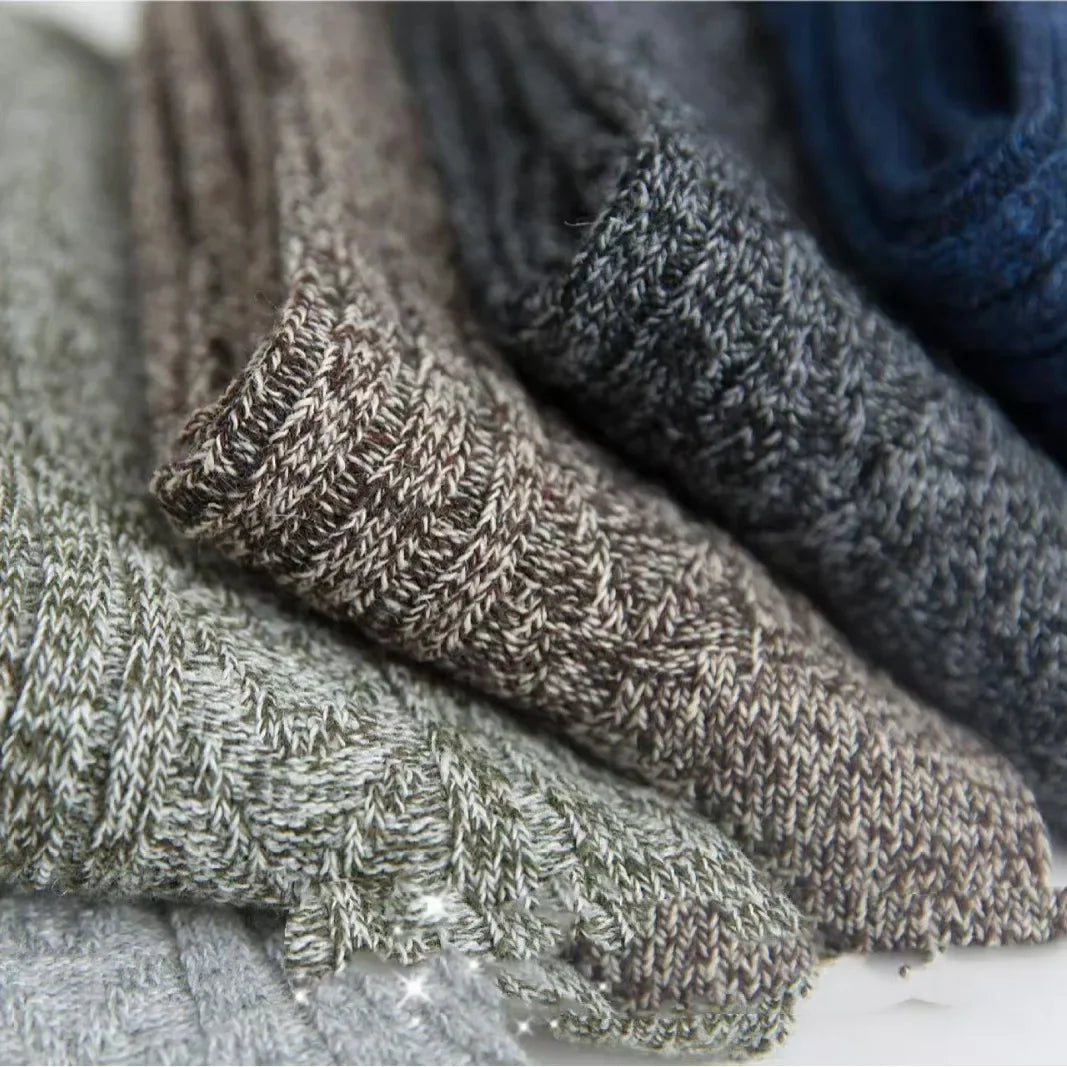 Warm Mid-Calf Knitted Socks